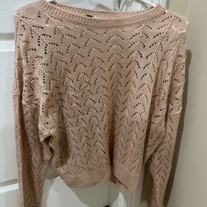 Dusty pink knit sweater